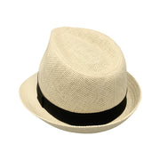 No. 545 Woven Paper Fedora Hat with Grosgrain Band