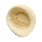 No. 545 Woven Paper Fedora Hat with Grosgrain Band