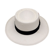 No. 587 Paper Straw Gambler Hat with Grosgrain Band