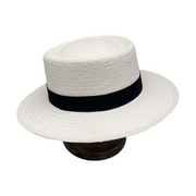 No. 587 Paper Straw Gambler Hat with Grosgrain Band