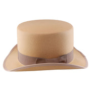 No. 608 Polyester Felt Top Hat with Grosgrain Ribbon Band