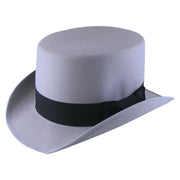 No. 608 Polyester Felt Top Hat with Grosgrain Ribbon Band