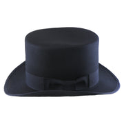 No. 608 Polyester Felt Top Hat with Grosgrain Ribbon Band