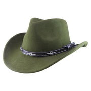 No. 614 100% Wool Felt Western Cowboy Hat