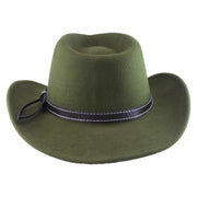 No. 614 100% Wool Felt Western Cowboy Hat