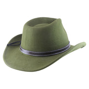 No. 614 100% Wool Felt Western Cowboy Hat