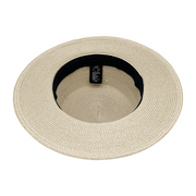 No. 643 Paper Braid Wide Brim Boater Hat