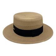 No. 643 Paper Braid Wide Brim Boater Hat
