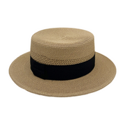 No. 643 Paper Braid Wide Brim Boater Hat