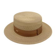 No. 643 Paper Braid Wide Brim Boater Hat