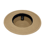 No. 643 Paper Braid Wide Brim Boater Hat