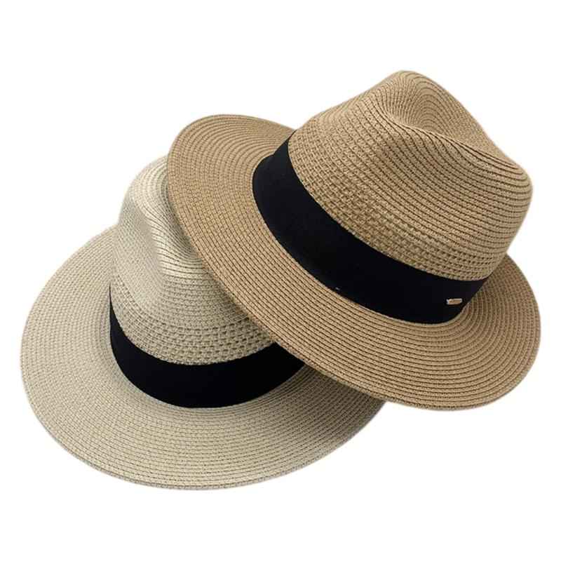No. 644 Paper Braid Wide Brim Fedora Hat