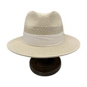 No. 644 Paper Braid Wide Brim Fedora Hat