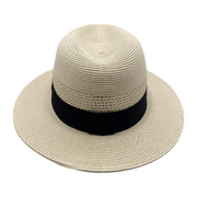 No. 644 Paper Braid Wide Brim Fedora Hat