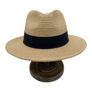 No. 644 Paper Braid Wide Brim Fedora Hat