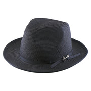 No. 673 Paper Braid Gambler Hat with Key Charm