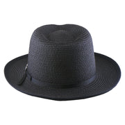 No. 673 Paper Braid Gambler Hat with Key Charm