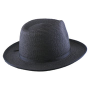 No. 673 Paper Braid Gambler Hat with Key Charm