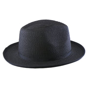 No. 673 Paper Braid Gambler Hat with Key Charm