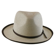 No. 673 Paper Braid Gambler Hat with Key Charm
