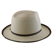 No. 673 Paper Braid Gambler Hat with Key Charm