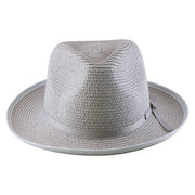 No. 673 Paper Braid Gambler Hat with Key Charm