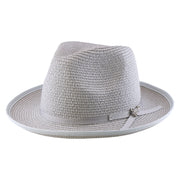 No. 673 Paper Braid Gambler Hat with Key Charm