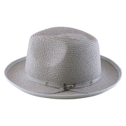 No. 673 Paper Braid Gambler Hat with Key Charm