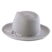 No. 673 Paper Braid Gambler Hat with Key Charm