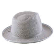 No. 673 Paper Braid Gambler Hat with Key Charm