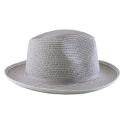 No. 673 Paper Braid Gambler Hat with Key Charm