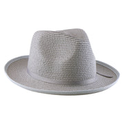 No. 673 Paper Braid Gambler Hat with Key Charm
