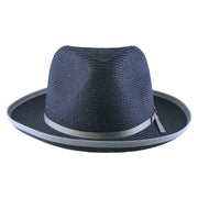 No. 673 Paper Braid Gambler Hat with Key Charm