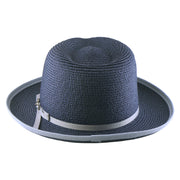No. 673 Paper Braid Gambler Hat with Key Charm