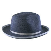 No. 673 Paper Braid Gambler Hat with Key Charm