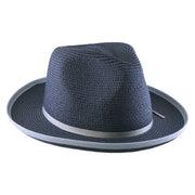 No. 673 Paper Braid Gambler Hat with Key Charm