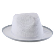 No. 673 Paper Braid Gambler Hat with Key Charm
