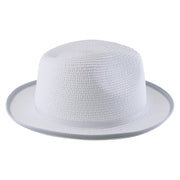 No. 673 Paper Braid Gambler Hat with Key Charm