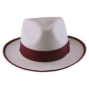 No. 697 Polyester Felt Fedora Hat with Contrast Trim