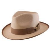 No. 697 Polyester Felt Fedora Hat with Contrast Trim
