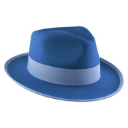No. 697 Polyester Felt Fedora Hat with Contrast Trim