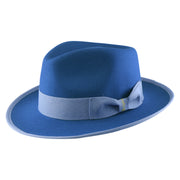 No. 697 Polyester Felt Fedora Hat with Contrast Trim