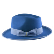 No. 697 Polyester Felt Fedora Hat with Contrast Trim
