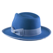 No. 697 Polyester Felt Fedora Hat with Contrast Trim