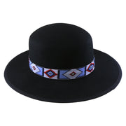 No. 699 Woolen Felt Rancher Hat with Geometric Woven Band