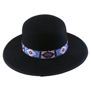 No. 699 Woolen Felt Rancher Hat with Geometric Woven Band