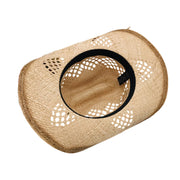 No. 70 Raffia Straw Cowboy Hat with Shell Band
