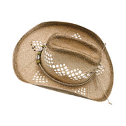 No. 70 Raffia Straw Cowboy Hat with Shell Band