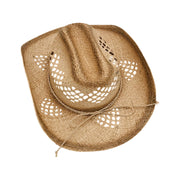 No. 70 Raffia Straw Cowboy Hat with Shell Band
