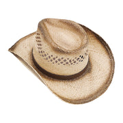 No. 71 Raffia Straw Cowboy Hat with Concho Band